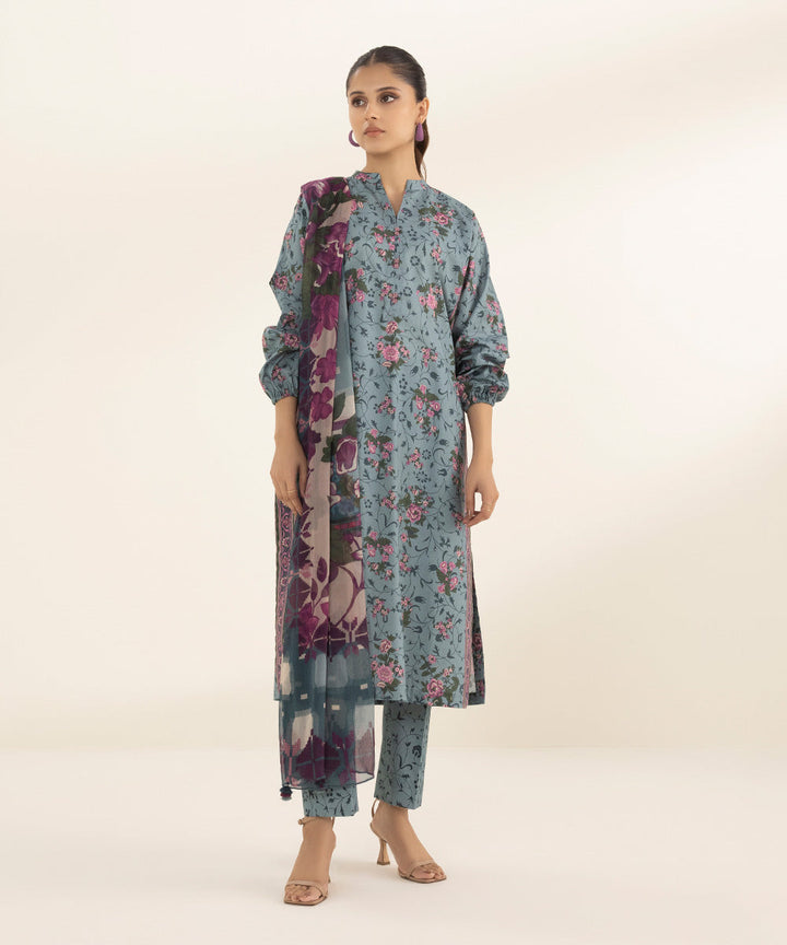 3 Piece - Printed Lawn Suit