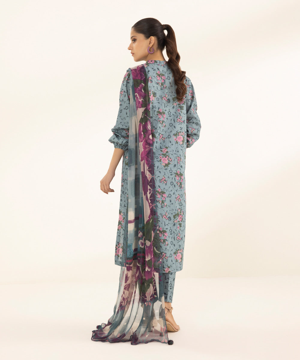 3 Piece - Printed Lawn Suit