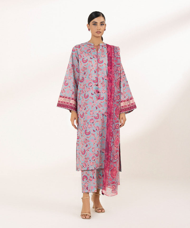 3 Piece - Printed Lawn Suit