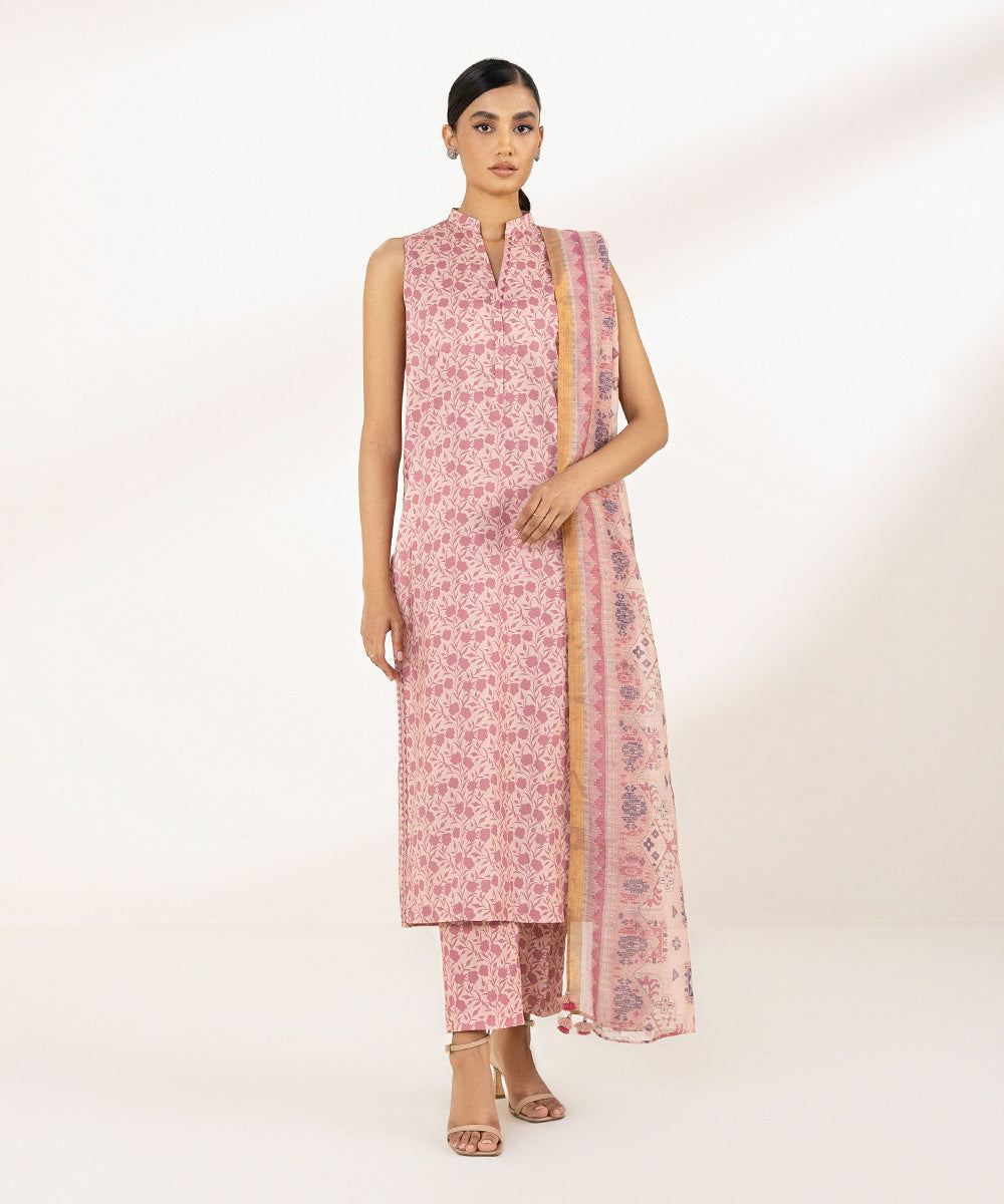 3 Piece - Printed Lawn Suit