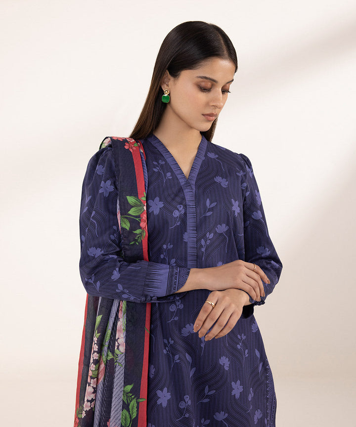 3 Piece - Printed Lawn Suit