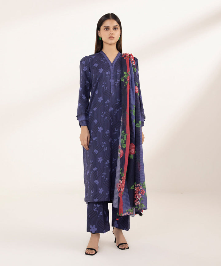 3 Piece - Printed Lawn Suit