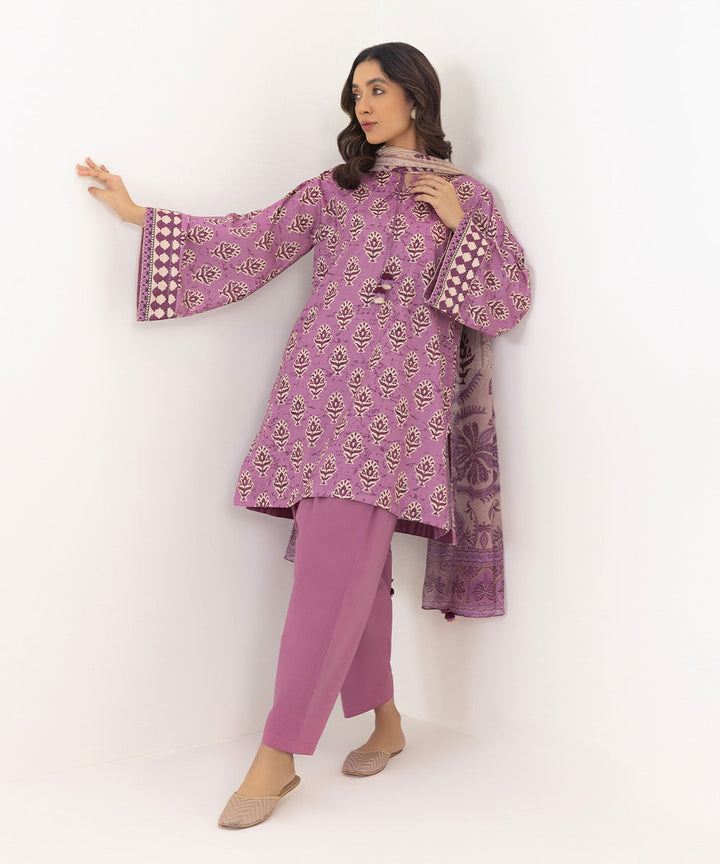 3 Piece - Printed Lawn Suit