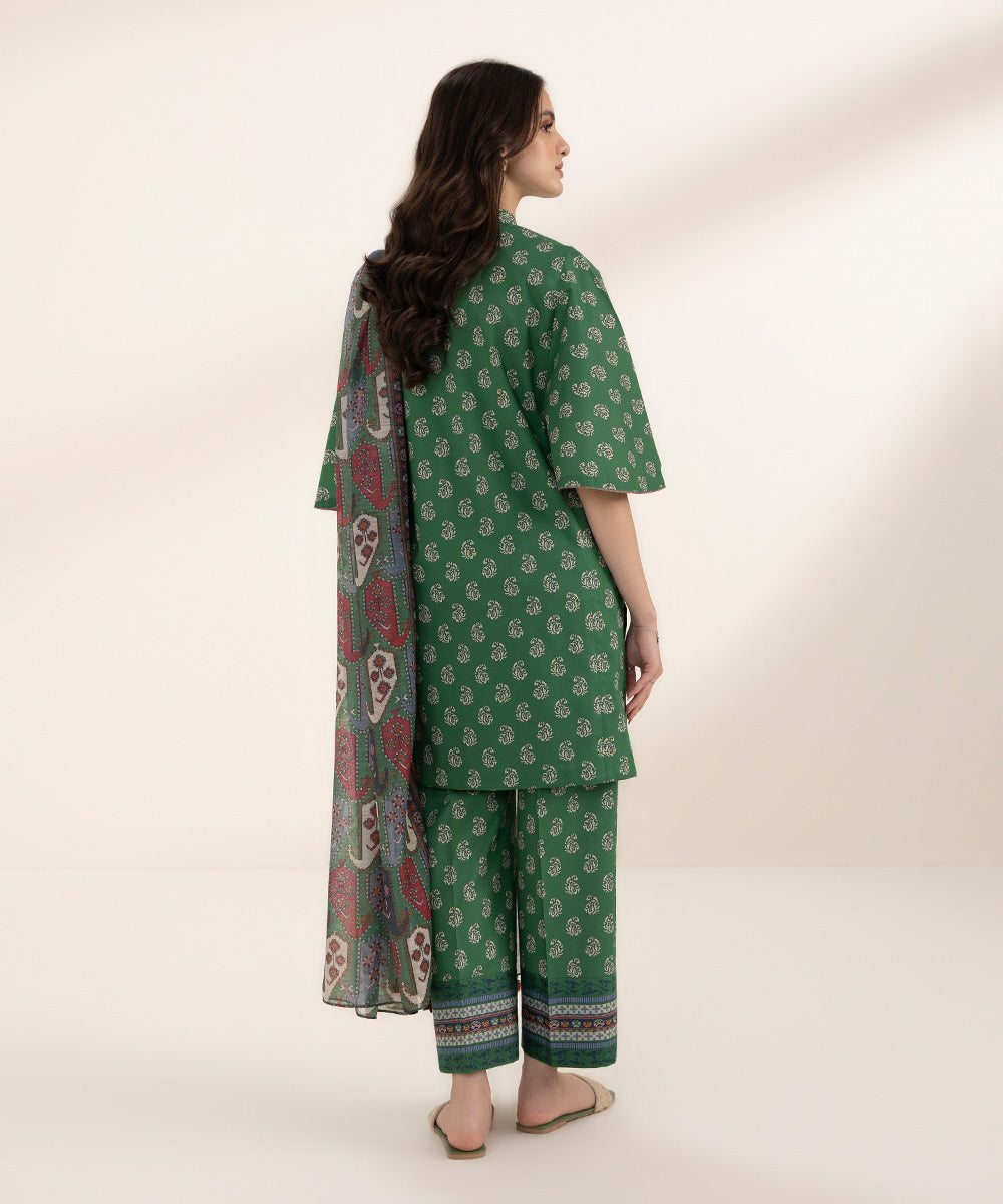 3 Piece - Printed Lawn Suit