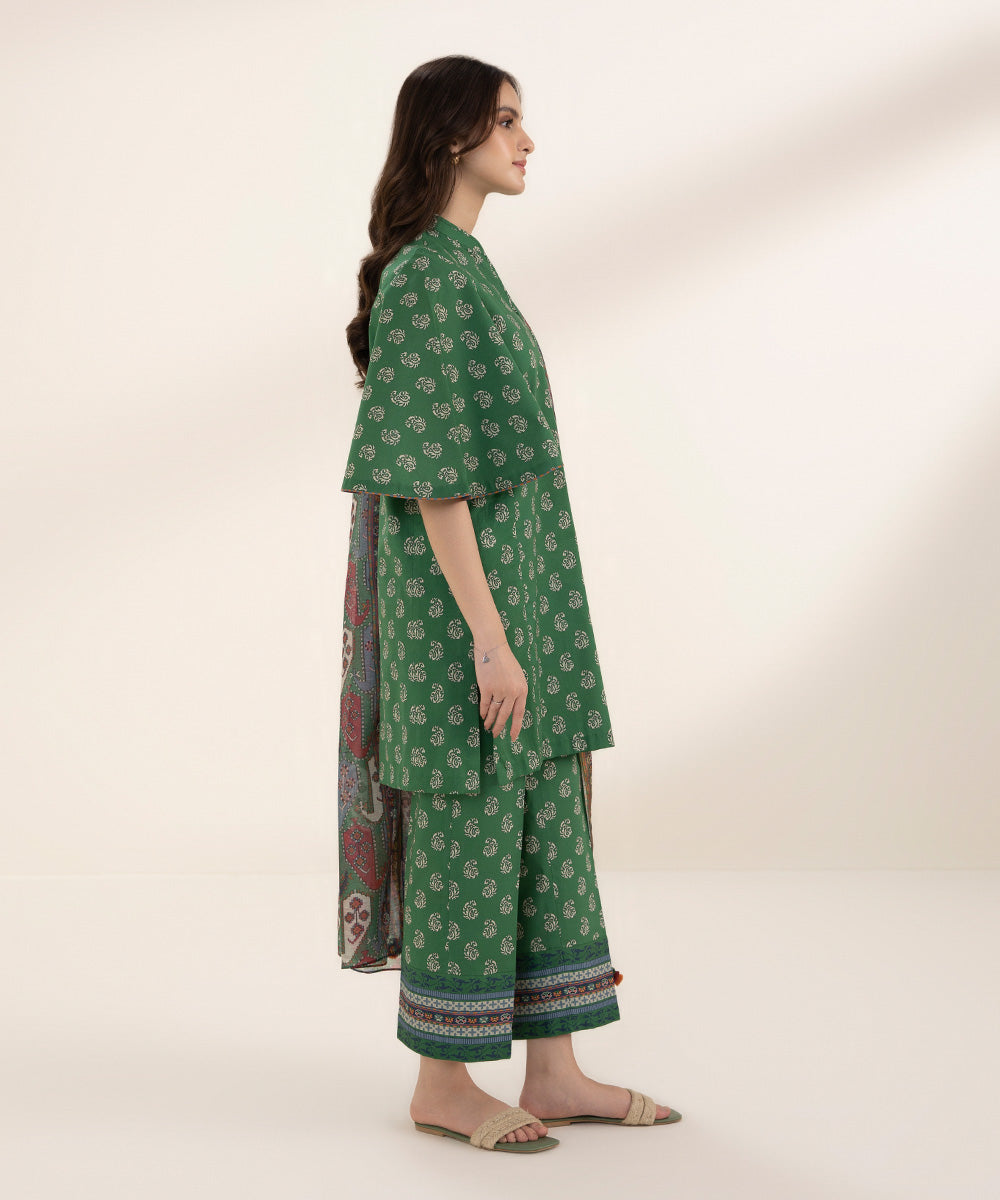 3 Piece - Printed Lawn Suit