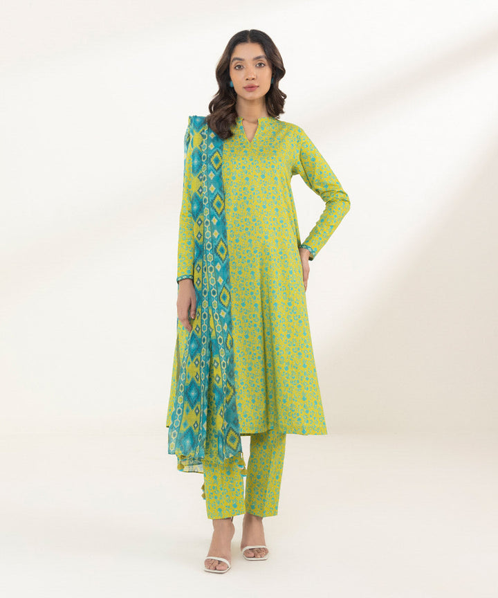 3 Piece - Printed Lawn Suit