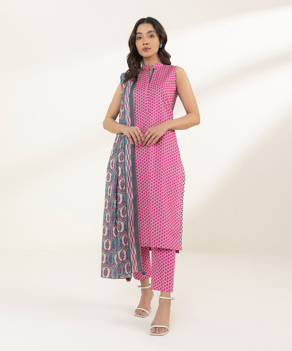 3 Piece - Printed Lawn Suit