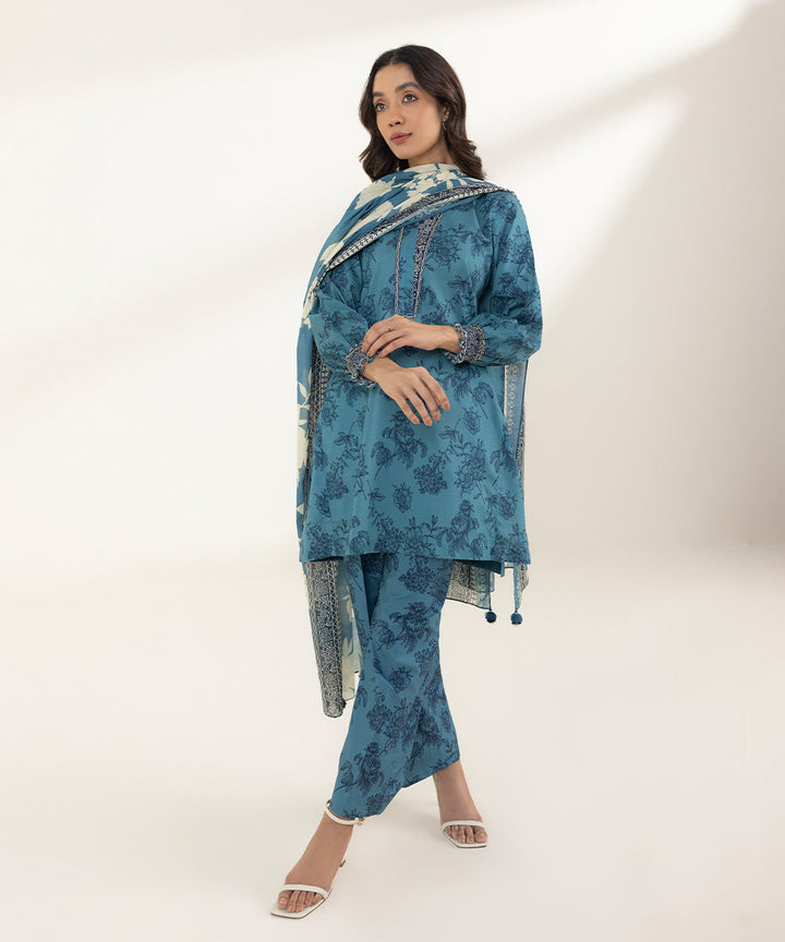 3 Piece - Printed Lawn Suit