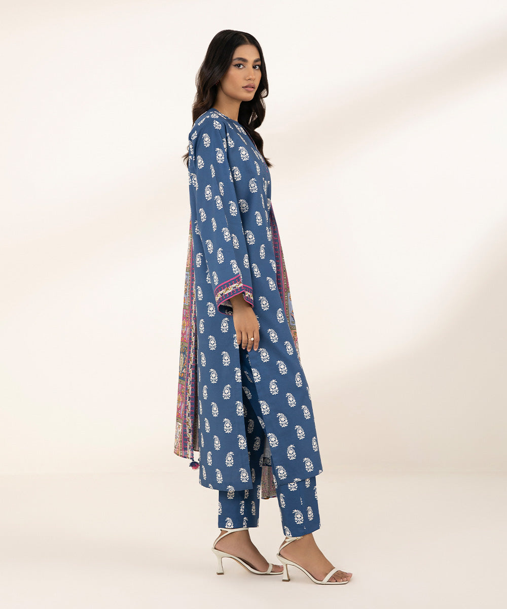 3 Piece - Printed Lawn Suit