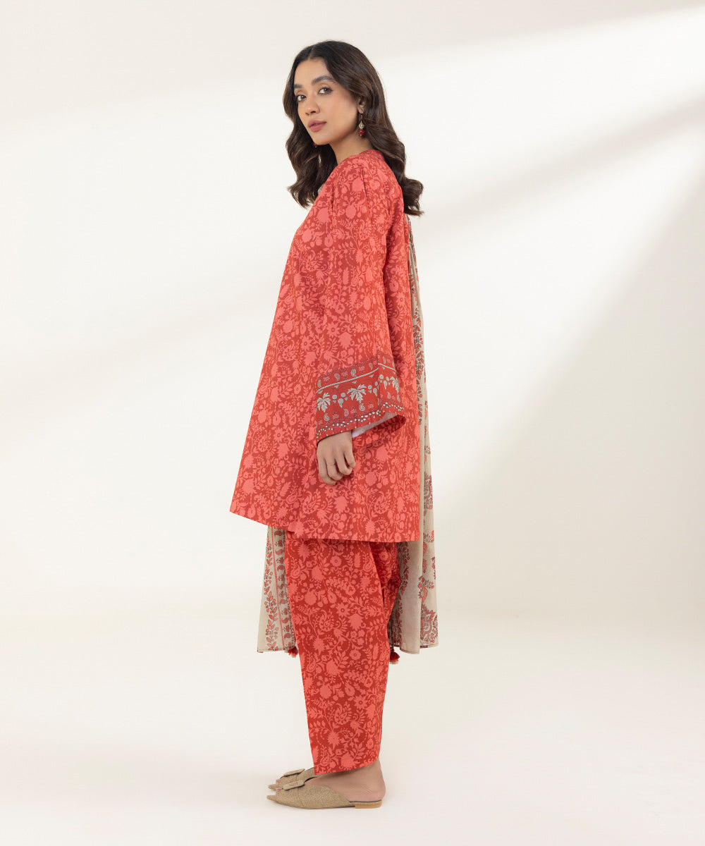 3 Piece - Printed Lawn Suit