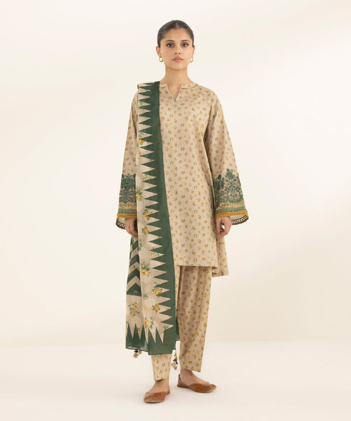 3 Piece - Embroidered Lawn Suit