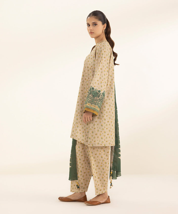 3 Piece - Embroidered Lawn Suit