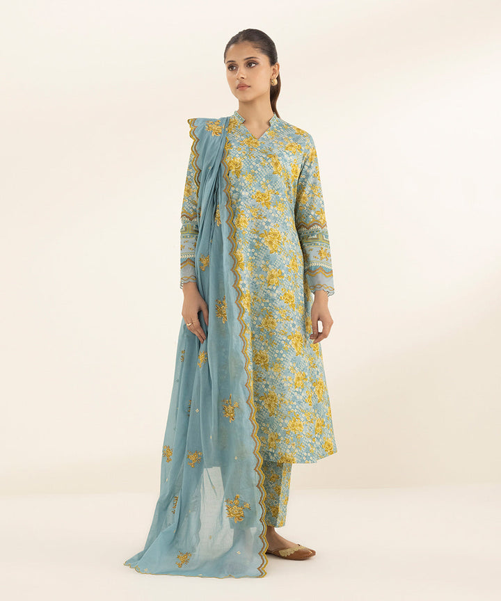 3 Piece - Embroidered Lawn Suit