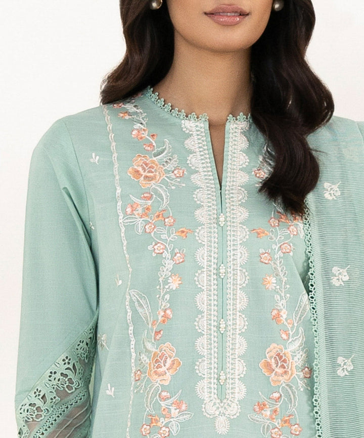 3 Piece - Embroidered Lawn Suit