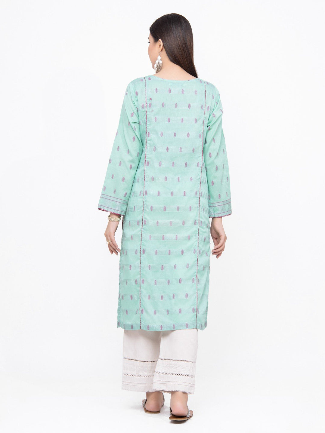 Pret 1Pc Printed Green Shirt - EWTKP21-67854