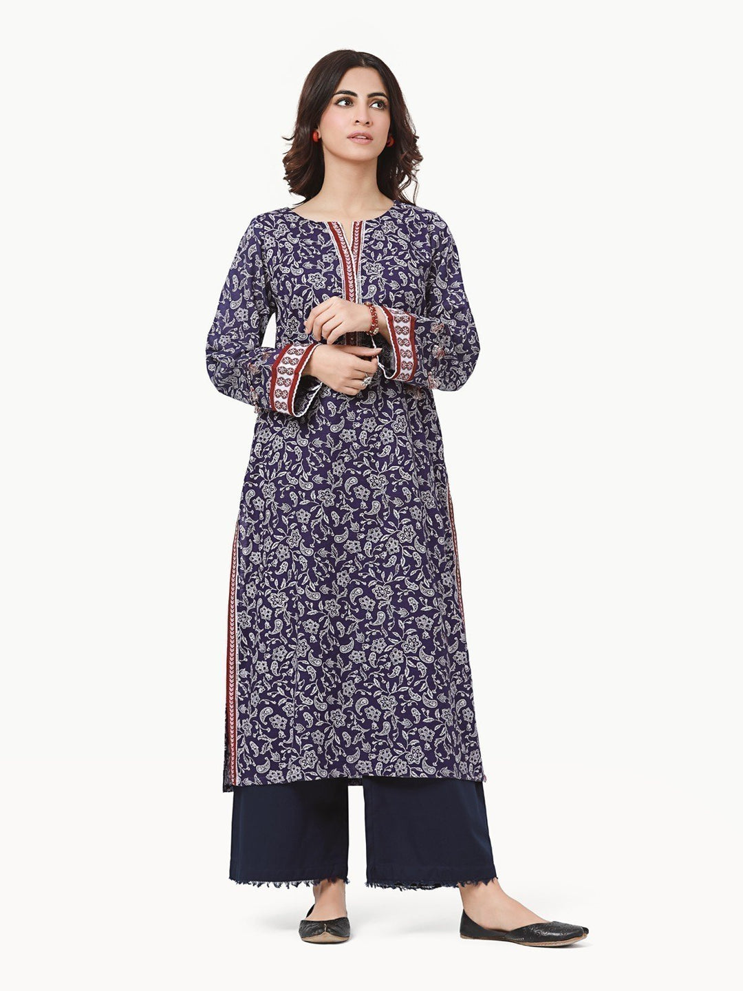 Pret 1Pc Printed Khaddar Shirt - EWTKA22-68562