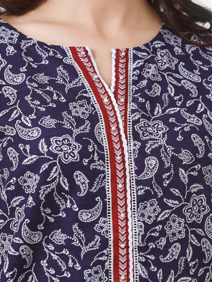 Pret 1Pc Printed Khaddar Shirt - EWTKA22-68562