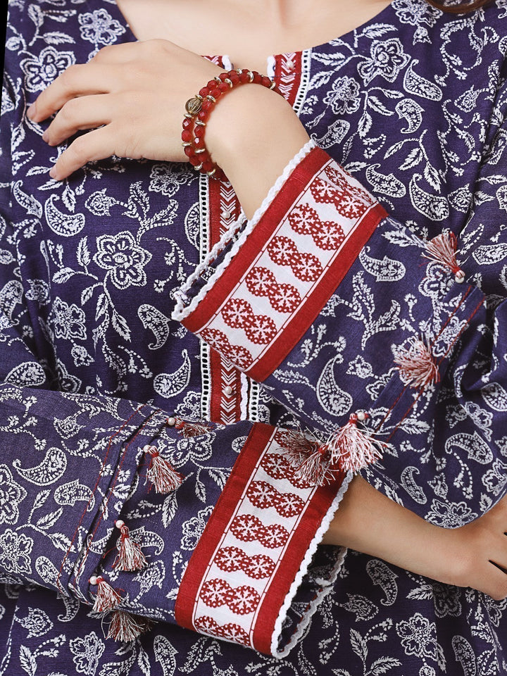 Pret 1Pc Printed Khaddar Shirt - EWTKA22-68562