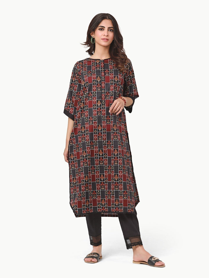 Pret 1Pc Printed Khaddar Shirt - EWTKA22-68565