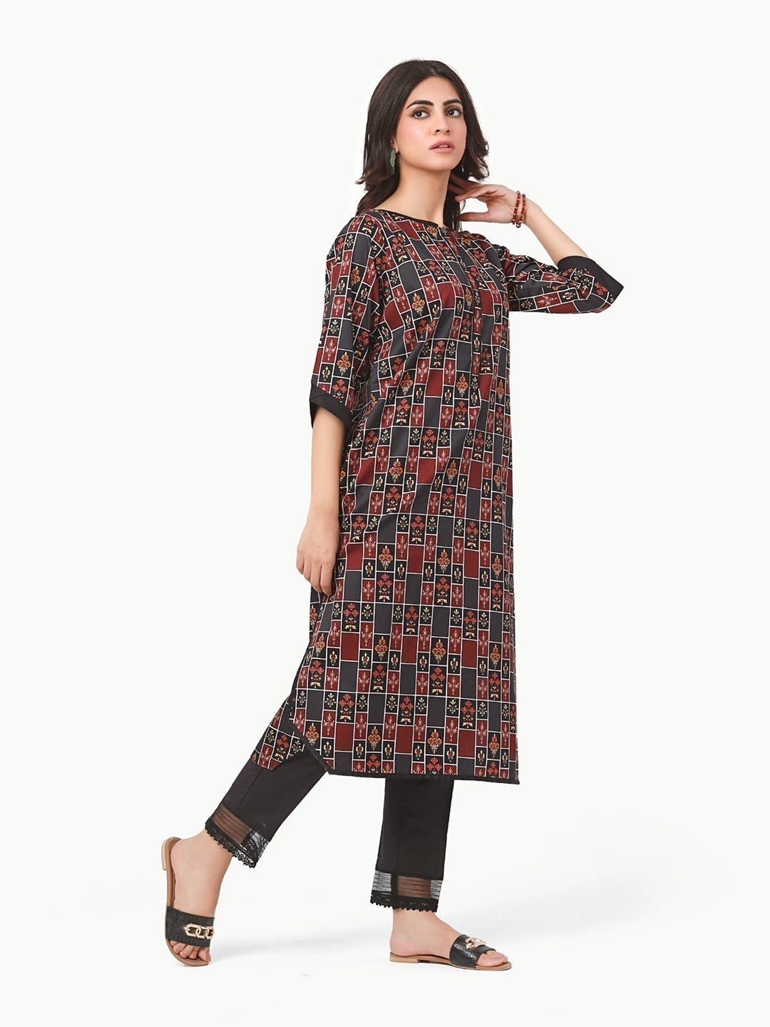 Pret 1Pc Printed Khaddar Shirt - EWTKA22-68565