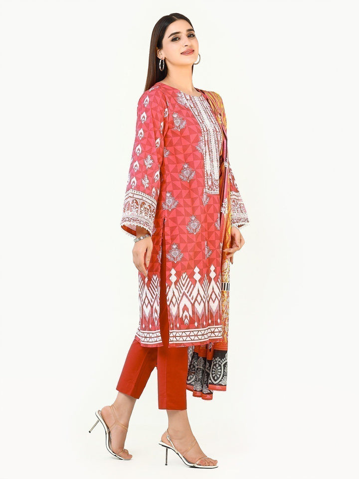 Pret 3Pc Embroidered Khaddar Suit - EWTKE22-67909 (3P)