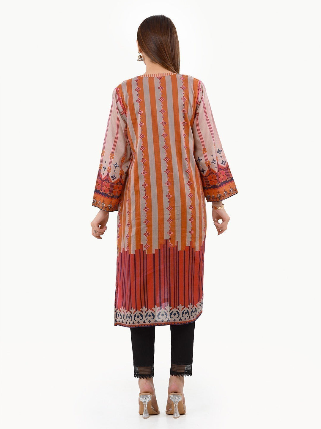 Pret 1Pc Embroidered Chanderi Shirt - EWTKE22-68096