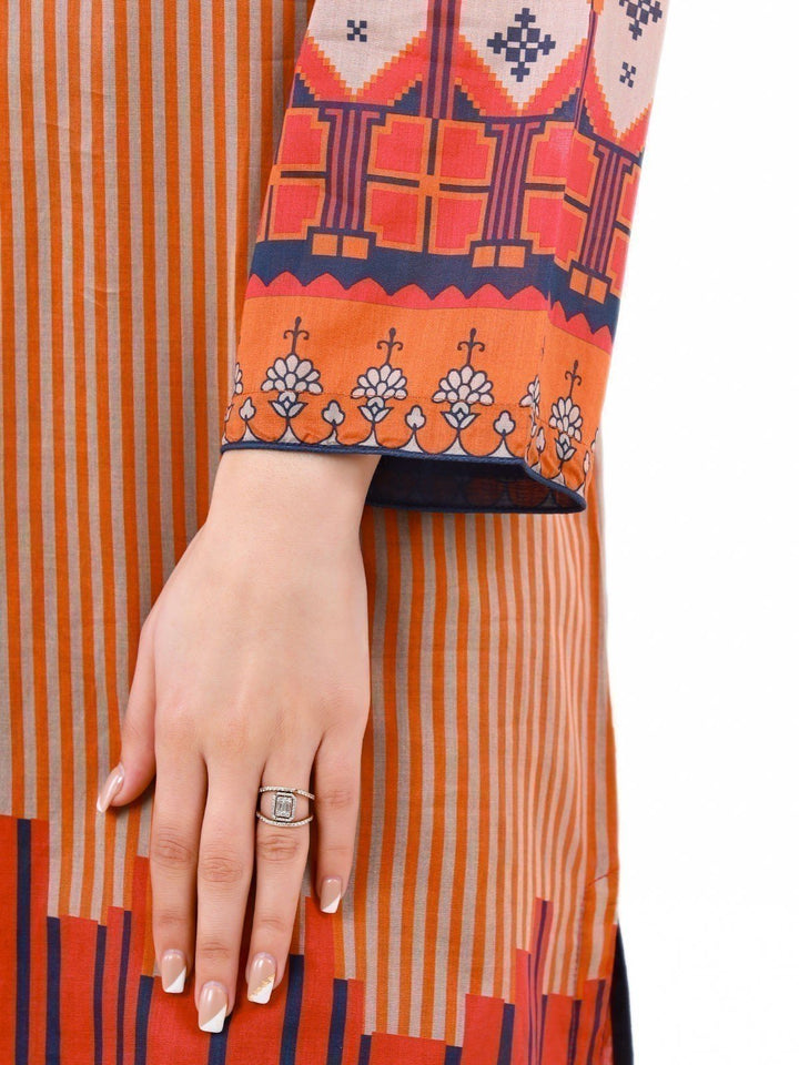 Pret 1Pc Embroidered Chanderi Shirt - EWTKE22-68096