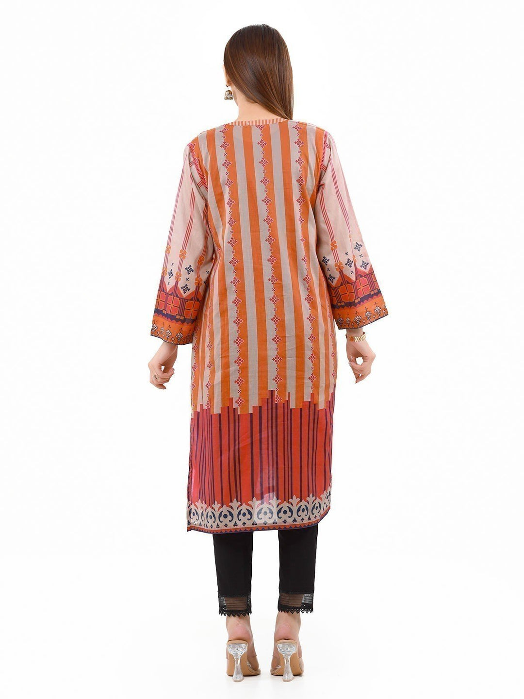 Pret 1Pc Embroidered Chanderi Shirt - EWTKE22-68096