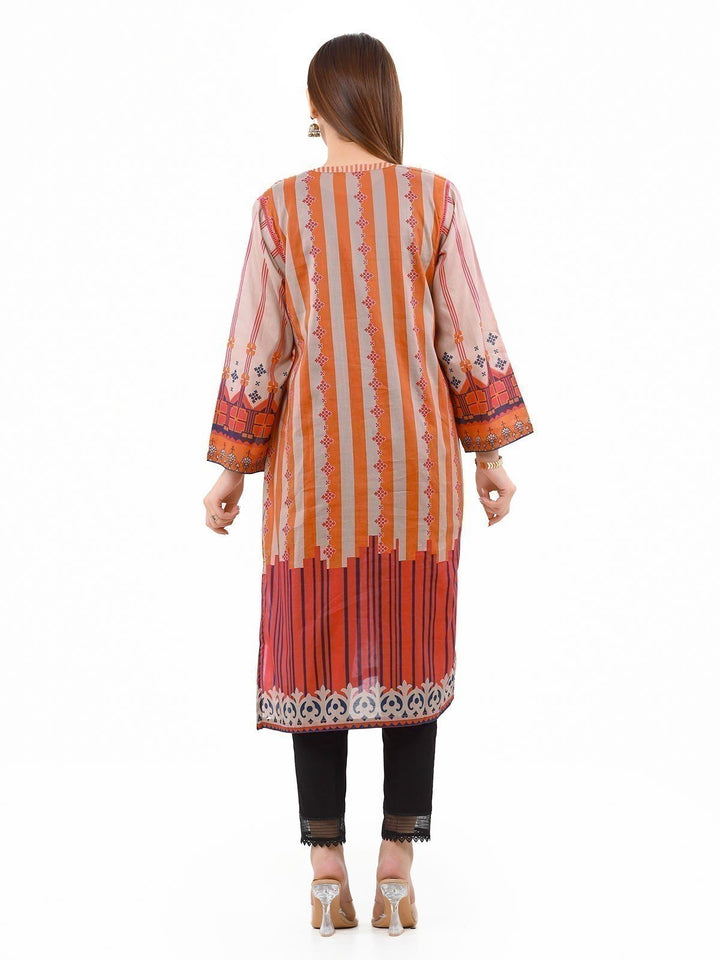 Pret 1Pc Embroidered Chanderi Shirt - EWTKE22-68096
