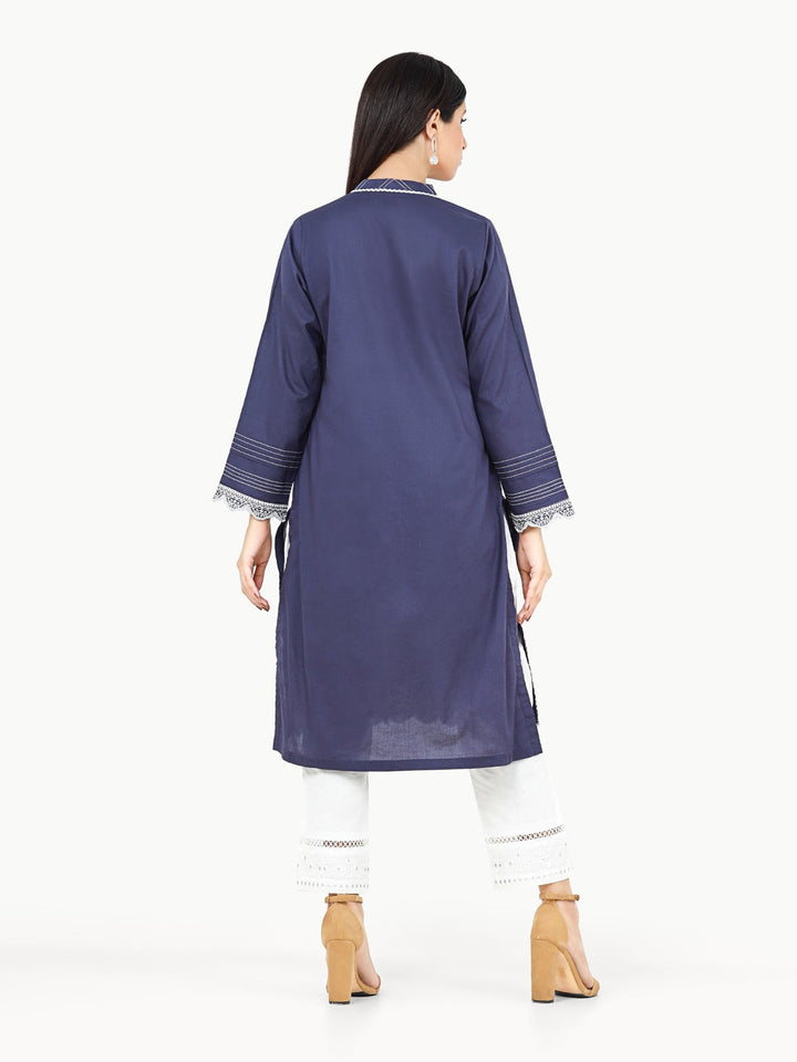 Pret 1Pc Embroidered Cambric Shirt - EWTKE22-68105