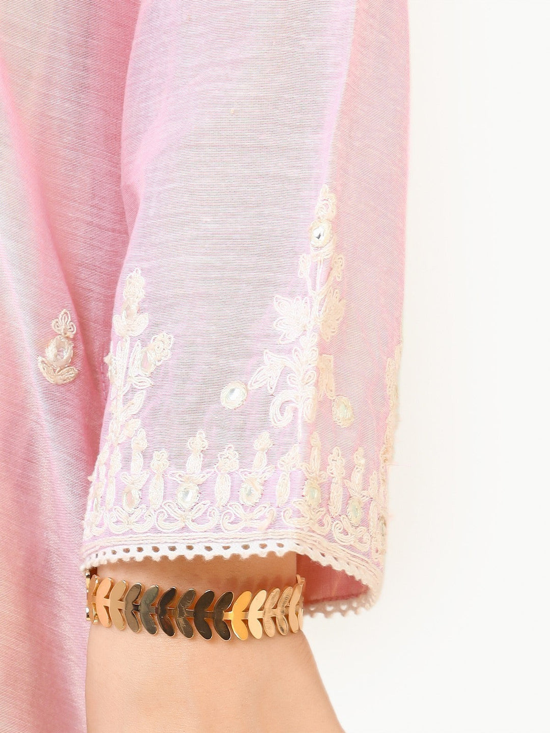 Pret 1Pc Embroidered Chanderi Shirt - EWTKE22-68383