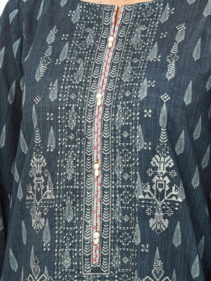 Pret 1Pc Embroidered Khaddar Shirt - EWTKE22-68574