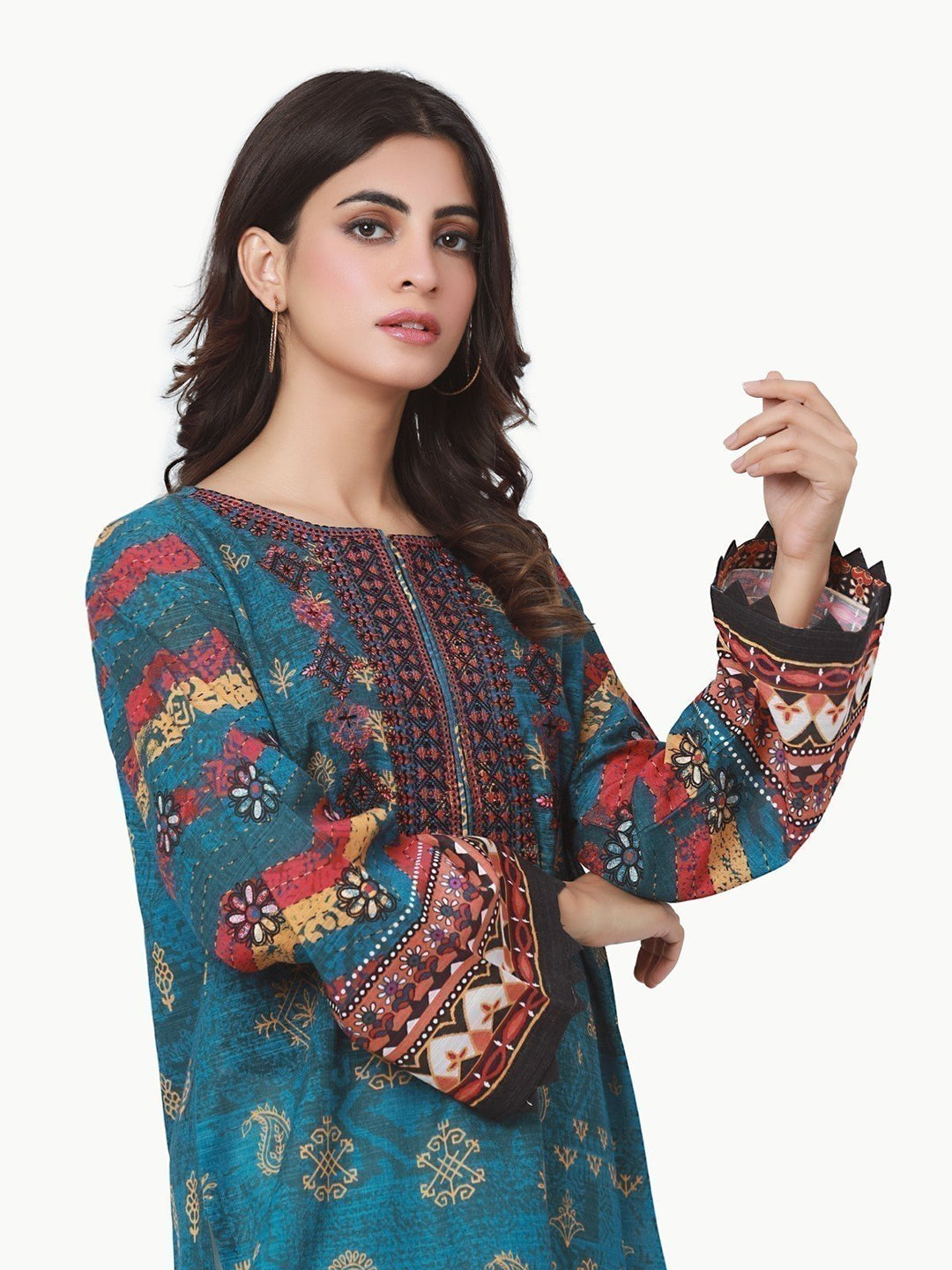 Pret 1Pc Embroidered Khaddar Shirt - EWTKE22-68589
