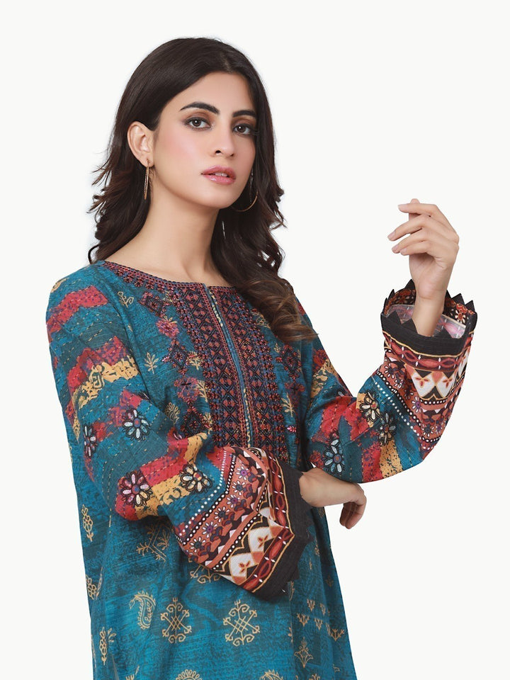 Pret 1Pc Embroidered Khaddar Shirt - EWTKE22-68589