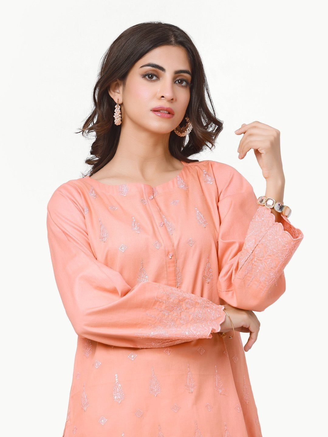 Pret 1Pc Embroidered Khaddar Shirt - EWTKE22-68664
