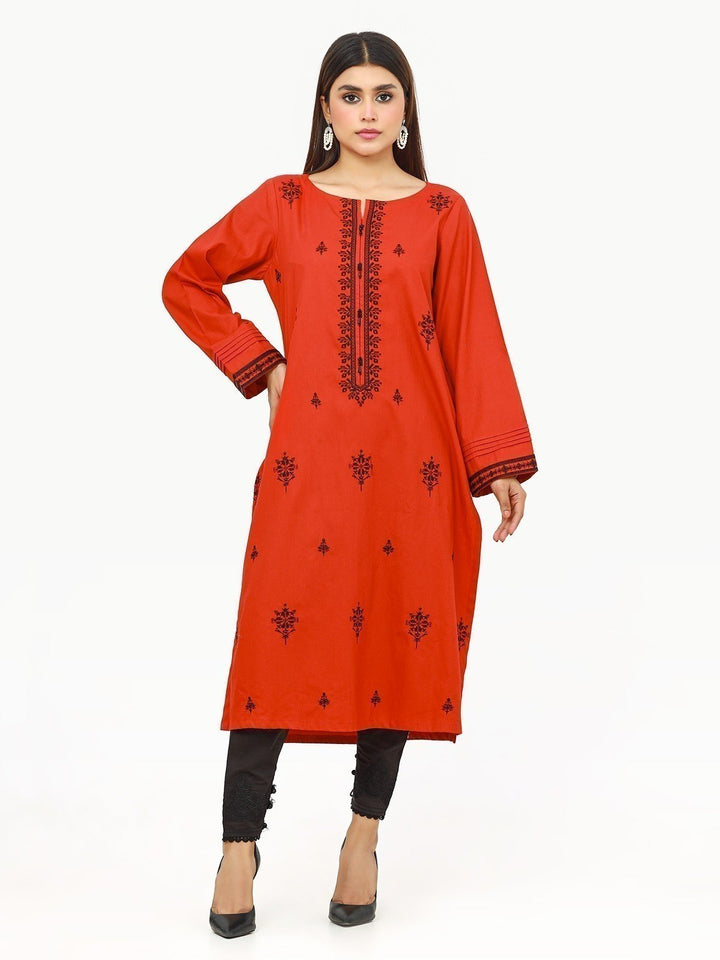 Pret 1Pc Embroidered Cotton Twill Shirt - EWTKE22-68665