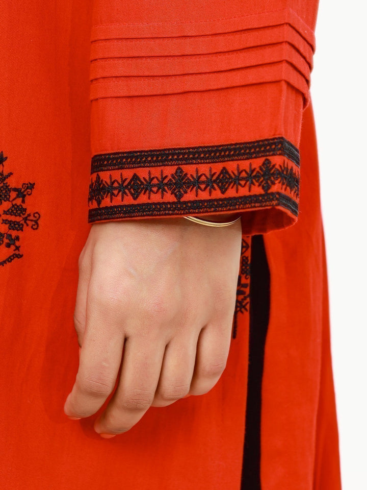 Pret 1Pc Embroidered Cotton Twill Shirt - EWTKE22-68665
