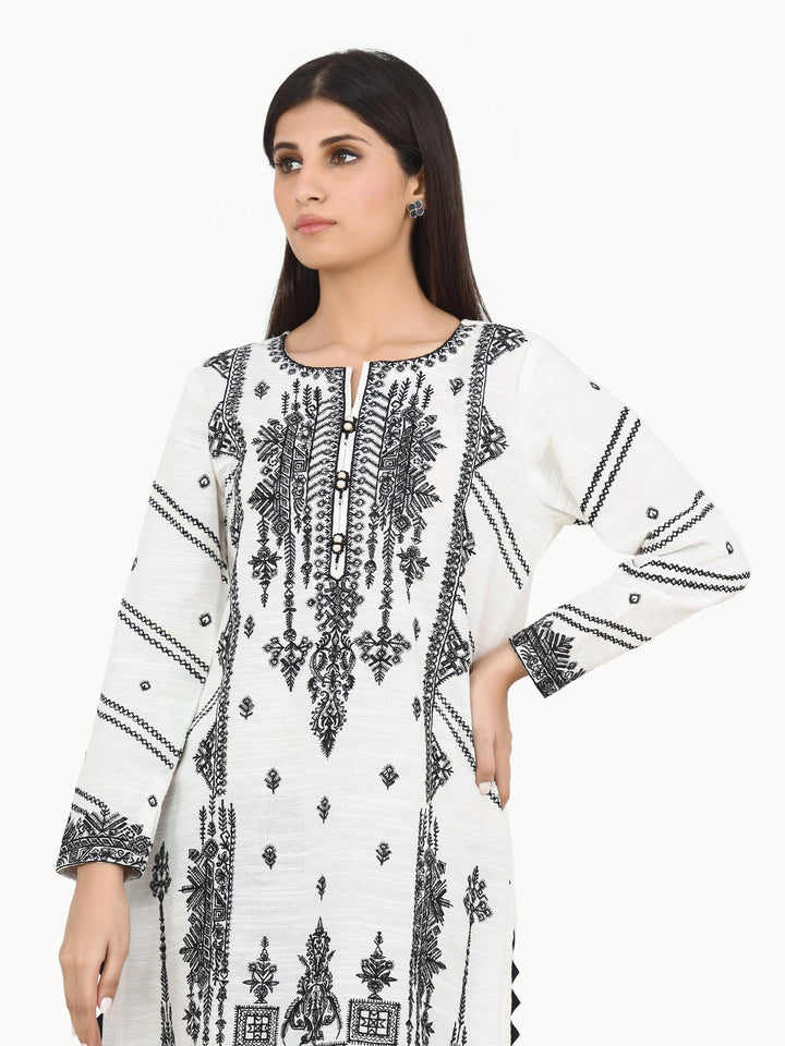 Pret 1Pc Embroidered Khaddar Shirt - EWTKE22-68764