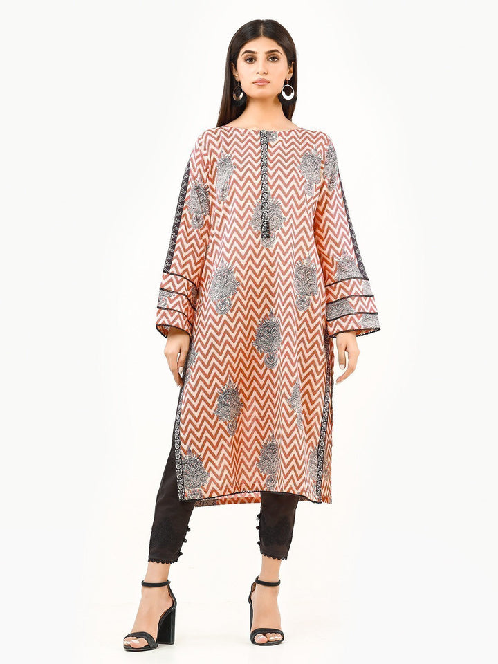 Pret 1Pc Printed Yellow Shirt - EWTKP22-67788