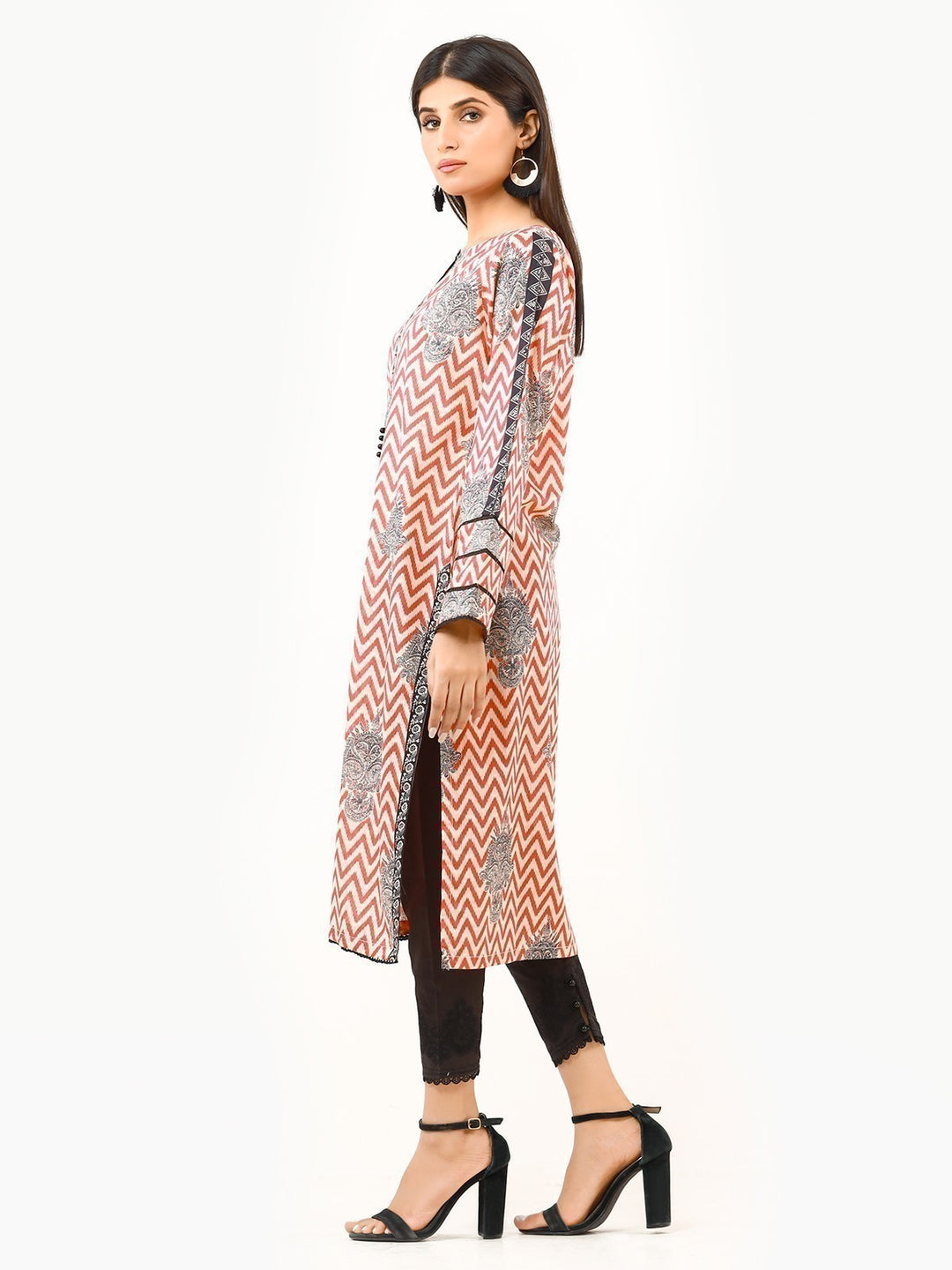 Pret 1Pc Printed Yellow Shirt - EWTKP22-67788