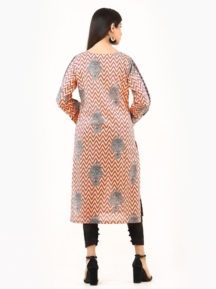 Pret 1Pc Printed Yellow Shirt - EWTKP22-67788