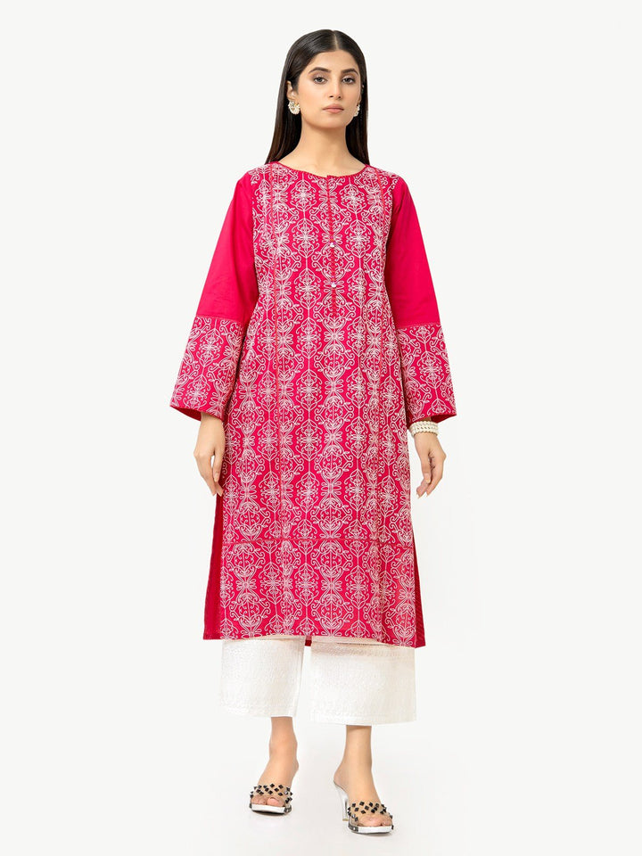 Pret 1Pc Printed Pink Shirt - EWTKP22-68123