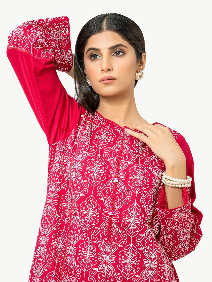 Pret 1Pc Printed Pink Shirt - EWTKP22-68123