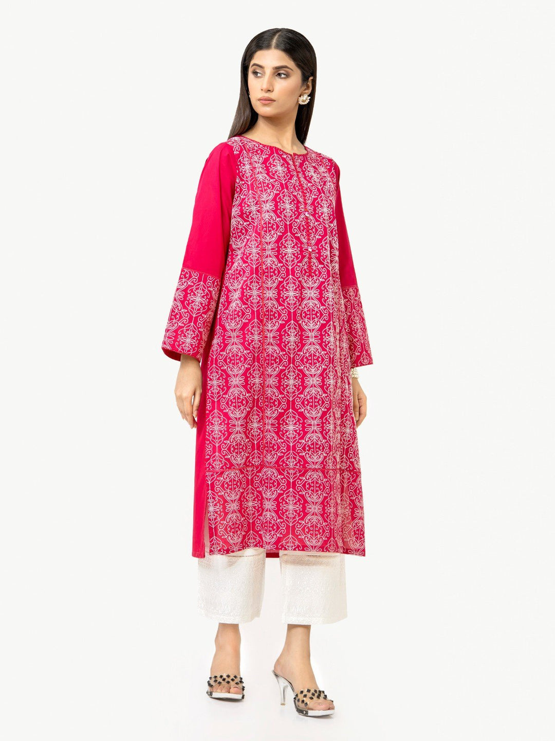 Pret 1Pc Printed Pink Shirt - EWTKP22-68123
