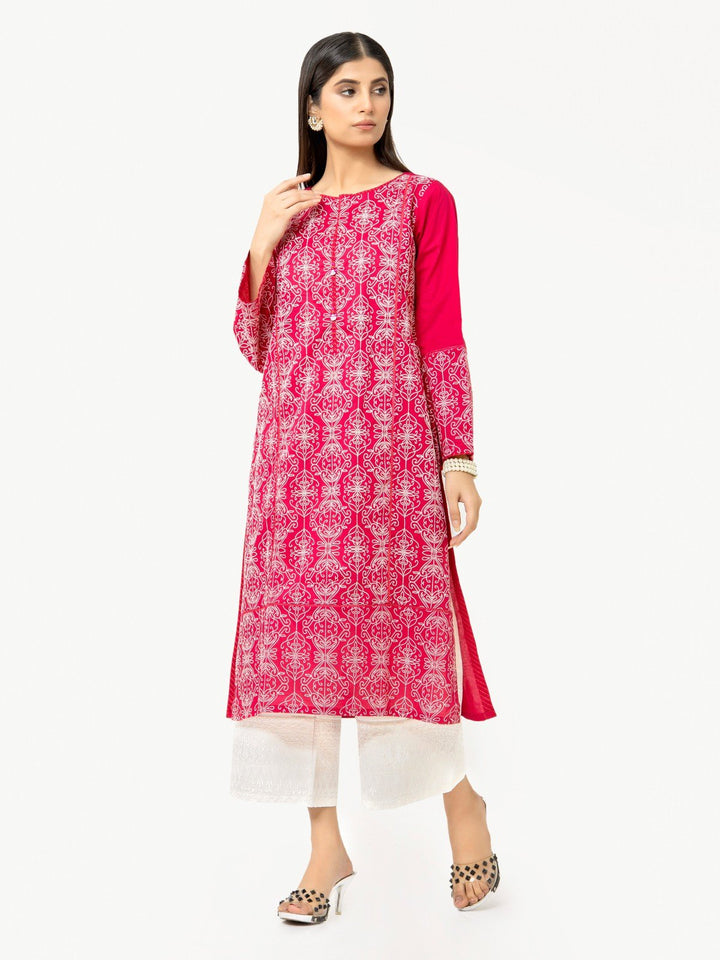 Pret 1Pc Printed Pink Shirt - EWTKP22-68123