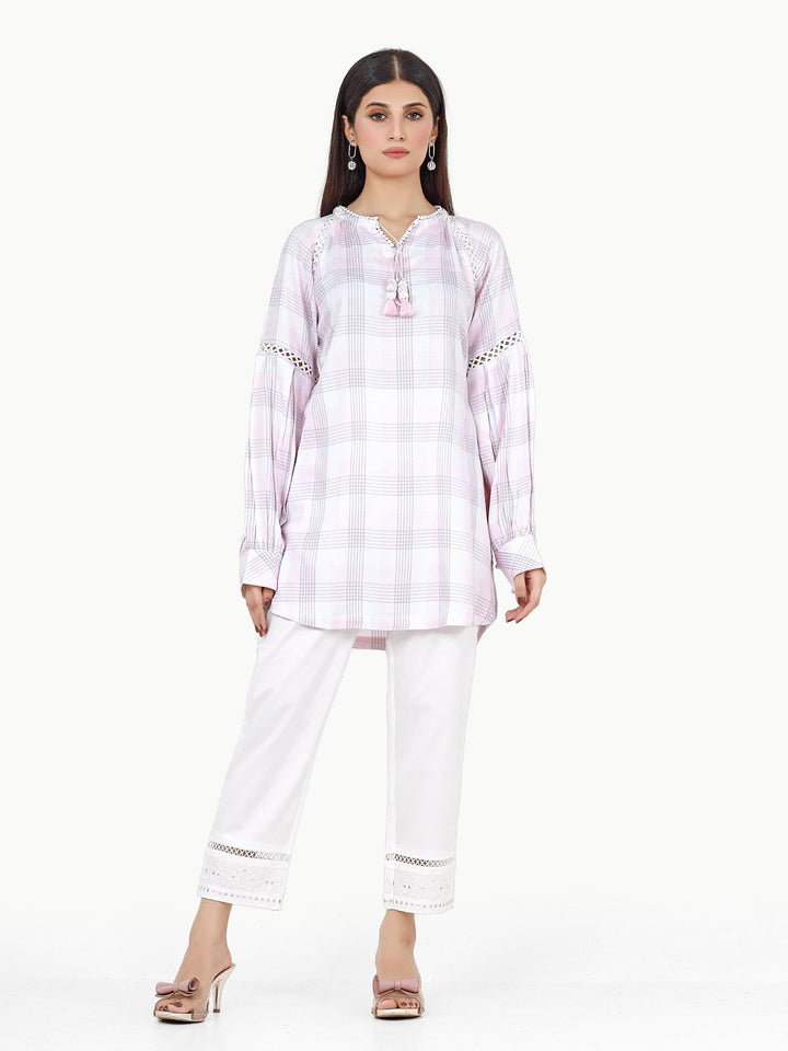Pret 1Pc Printed Yarn Dyed Shirt - EWTKP22-68371