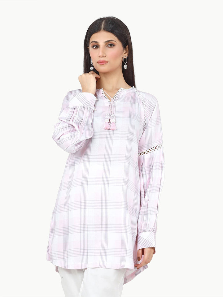 Pret 1Pc Printed Yarn Dyed Shirt - EWTKP22-68371