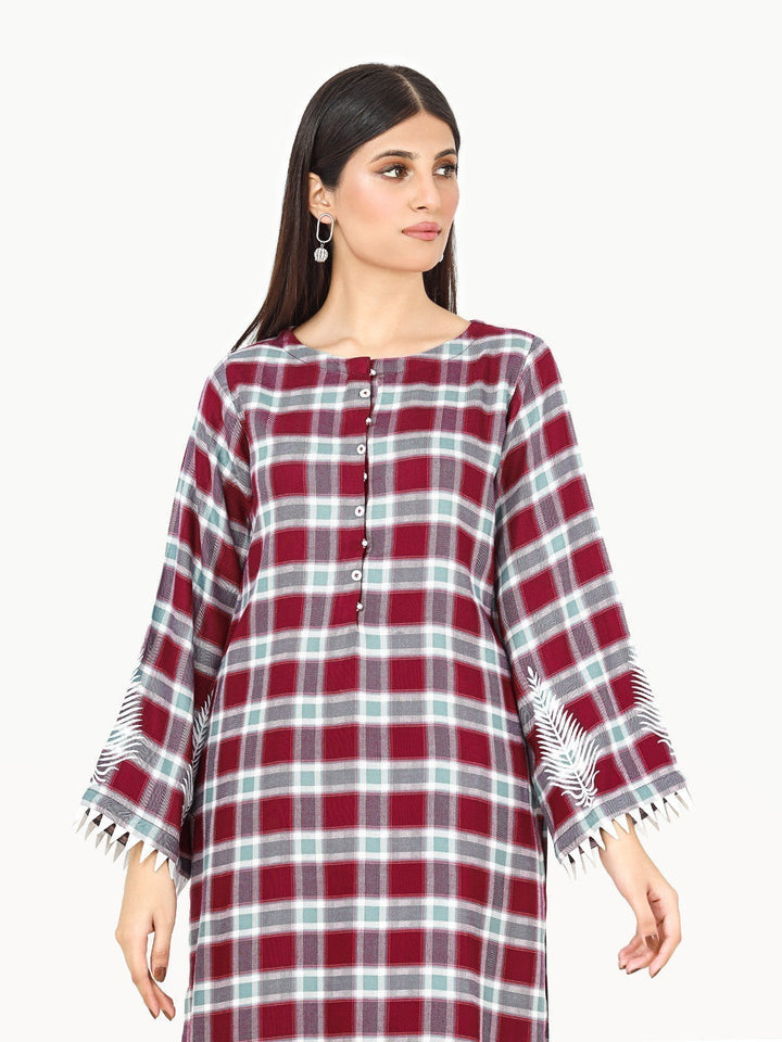 Pret 1Pc Printed Yarn Dyed Shirt - EWTKP22-68374