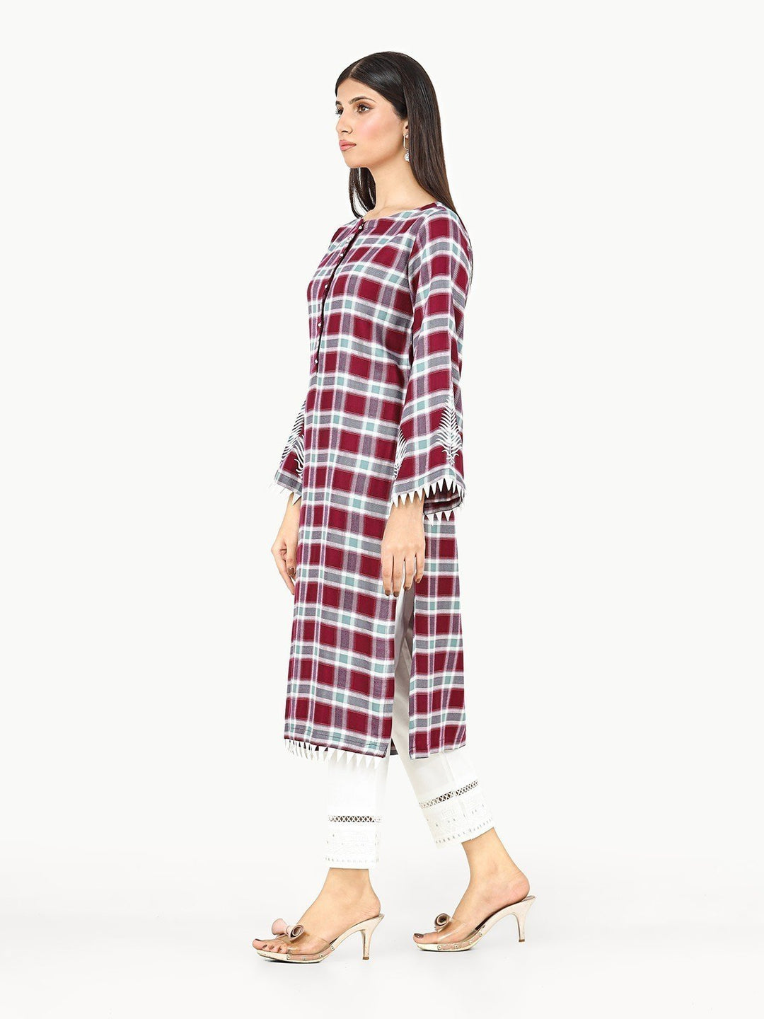 Pret 1Pc Printed Yarn Dyed Shirt - EWTKP22-68374