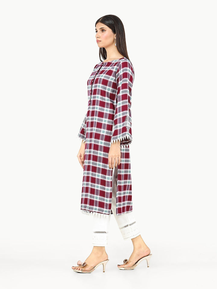 Pret 1Pc Printed Yarn Dyed Shirt - EWTKP22-68374